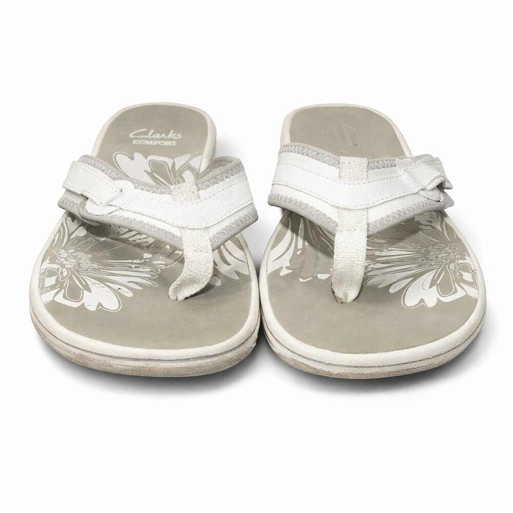CLARKS Collection Slip-On Fabric Thong Sandals 9M